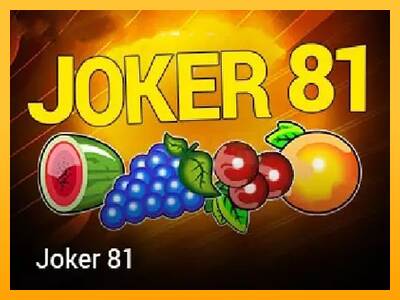 Joker 81 máquina de juego por dinero